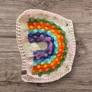 Handmade Crochet Rainbow lovey